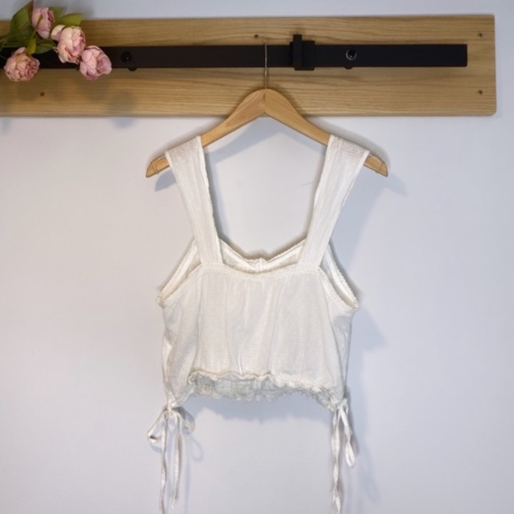 Free People Eyelet Crop Top